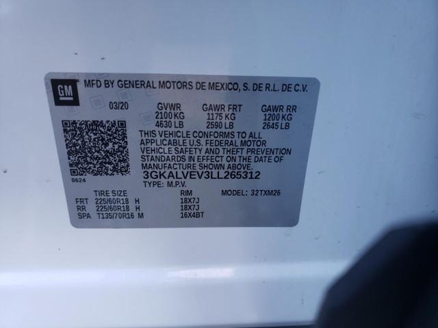 2020 GMC TERRAIN SL 3GKALVEV3LL265312