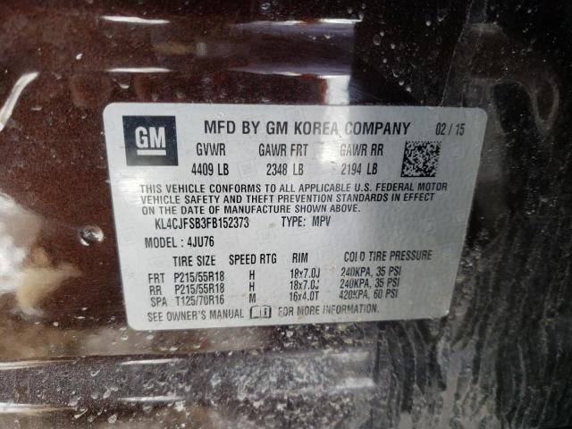 2015 BUICK ENCORE CON - KL4CJFSB3FB152373