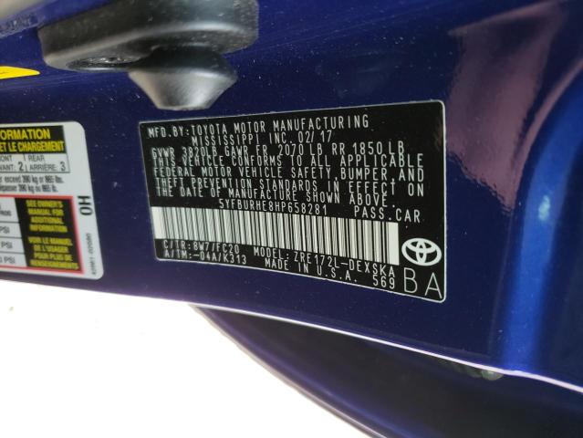 5YFBURHE8HP658281 Toyota Corolla L 2017. Фото: 9