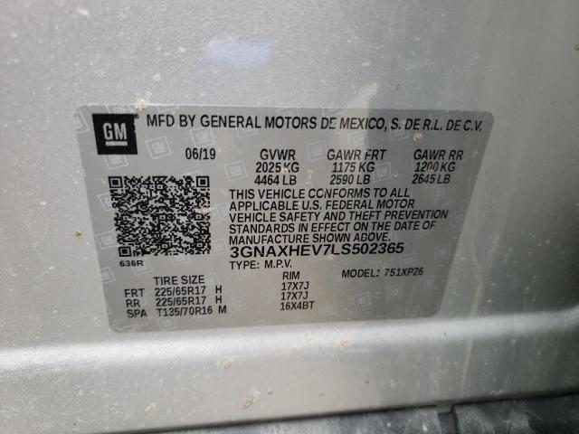 2020 CHEVROLET EQUINOX LS - 3GNAXHEV7LS502365