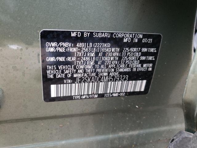 2021 SUBARU FORESTER JF2SKADC4MH579323