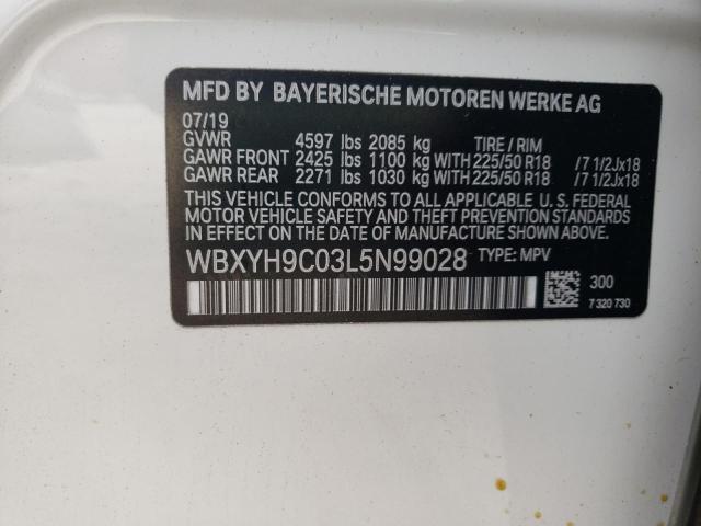 2020 BMW X2 SDRIVE2 WBXYH9C03L5N99028