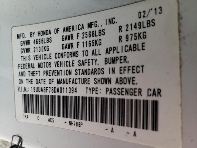 2013 ACURA TL ADVANCE - 19UUA8F78DA011394