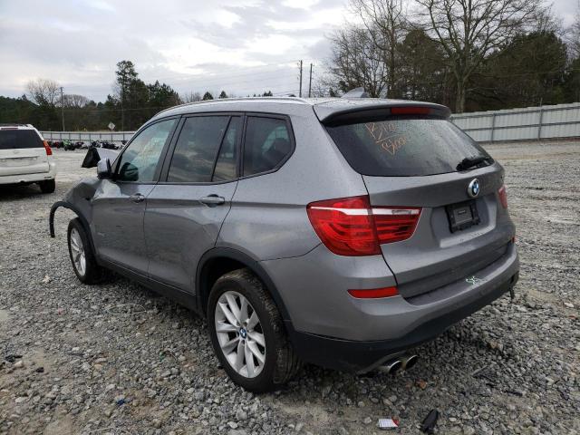 2017 BMW X3 XDRIVE2 5UXWX9C33H0W72550