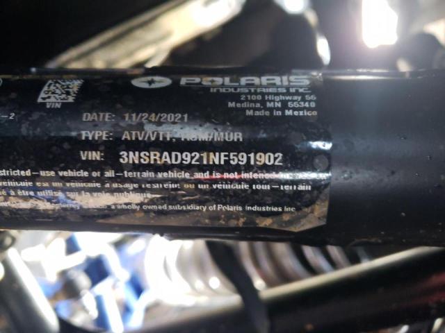 2022 POLARIS 4 WHEELER 3NSRAD921NF591902