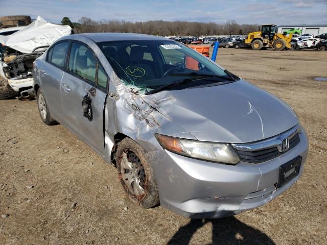 Honda Civic salvage cars for sale: 2012 Honda Civic LX