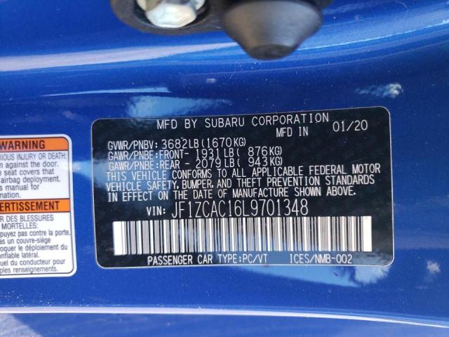 2020 SUBARU BRZ LIMITE JF1ZCAC16L9701348