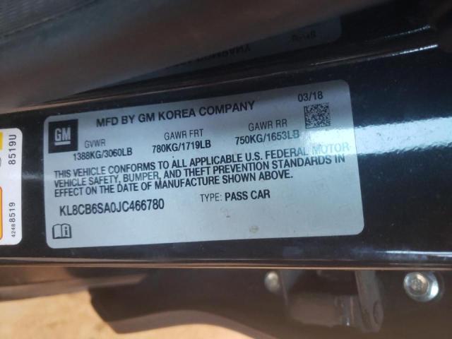 2018 CHEVROLET SPARK LS KL8CB6SA0JC466780