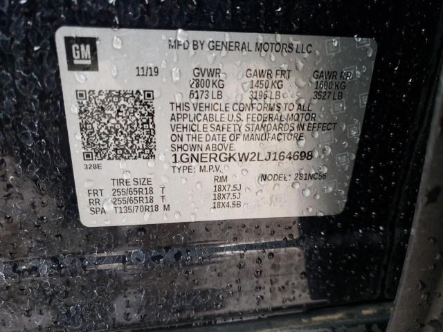 1GNERGKW2LJ164698 Chevrolet Traverse L 2020. Фото: 9