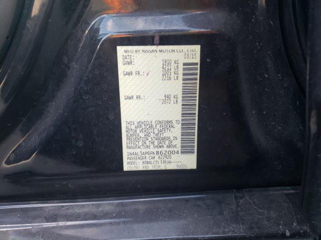 2015 NISSAN ALTIMA 2.5 1N4AL3AP6FN862004