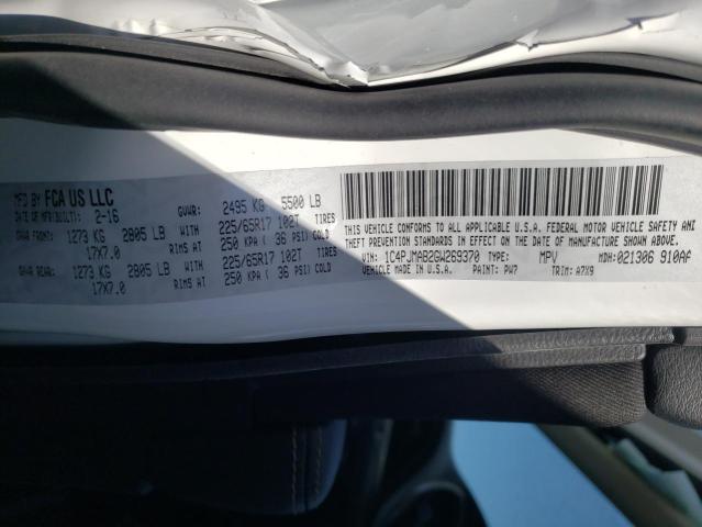 2016 JEEP CHEROKEE S 1C4PJMAB2GW269370
