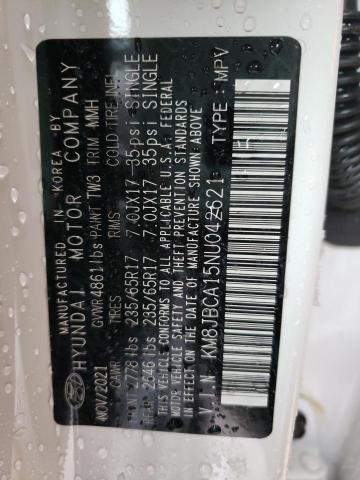 2022 HYUNDAI TUCSON BLU KM8JBCA15NU042621