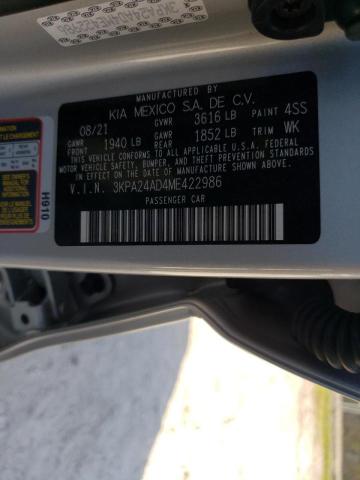 2021 KIA RIO LX 3KPA24AD4ME422986