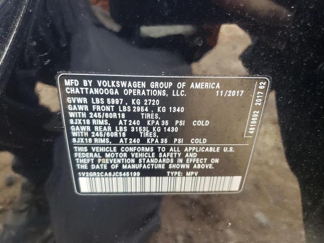 2018 VOLKSWAGEN ATLAS S 1V2GR2CA6JC545199