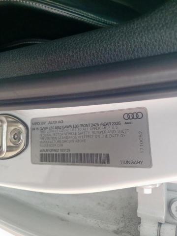 2016 AUDI S3 PREMIUM WAUB1GFF6G1100129