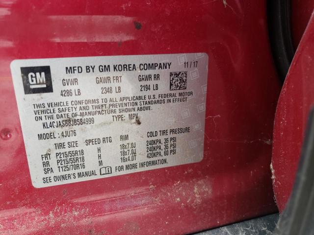 KL4CJASB8JB584999 Buick Encore Pre 2018. Фото: 9