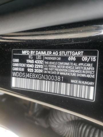 2016 MERCEDES-BENZ CLA 250 WDDSJ4EBXGN300381