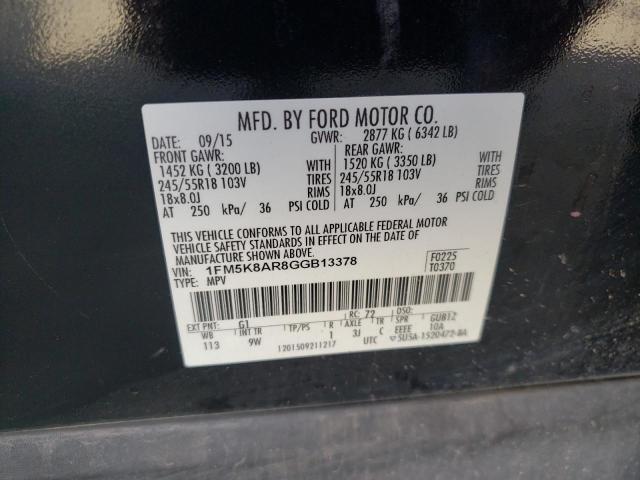 2016 FORD EXPLORER P 1FM5K8AR8GGB13378