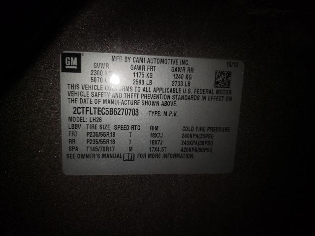 2011 GMC TERRAIN SL - 2CTFLTEC5B6270703