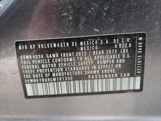 2020 VOLKSWAGEN JETTA S 3VWN57BU0LM101330