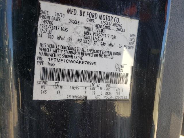 1FTMF1CW0AKE78995 Ford F150 2010. Фото: 9