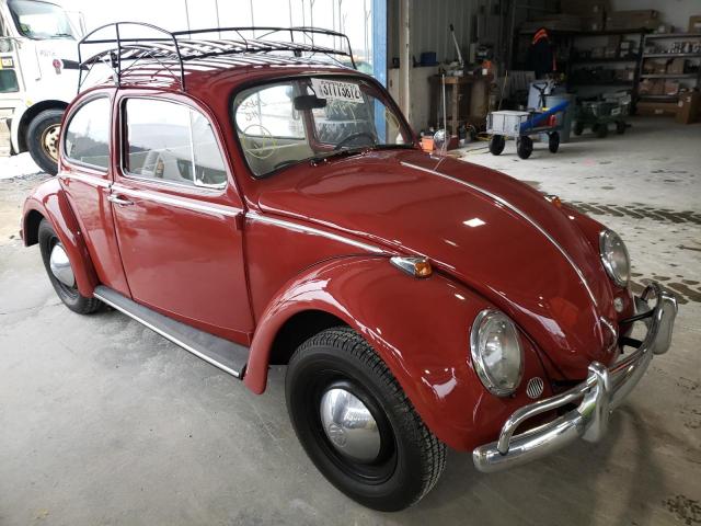 Volkswagen salvage cars for sale: 1966 Volkswagen Beetle