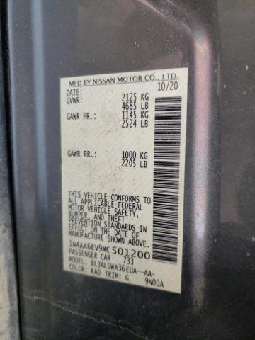2021 NISSAN MAXIMA SR 1N4AA6EV9MC501200
