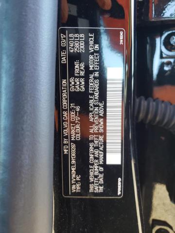 2017 VOLVO V60 T5 INS YV140MEL9H1369287