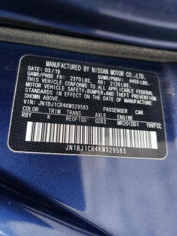 2019 NISSAN ROGUE SPOR JN1BJ1CR4KW329583