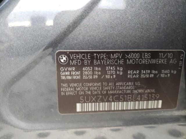 2011 BMW X5 XDRIVE3 - 5UXZV4C51BL415139