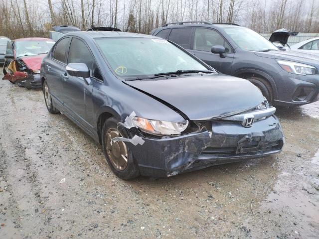 Salvage cars for sale from Copart Arlington, WA: 2008 Honda Civic Hybrid