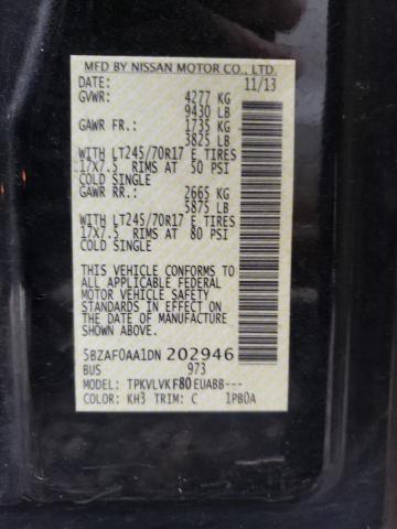 2013 NISSAN NV 3500 S - 5BZAF0AA1DN202946