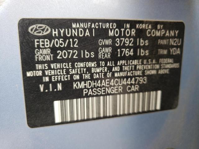2012 HYUNDAI ELANTRA GL - KMHDH4AE4CU444793