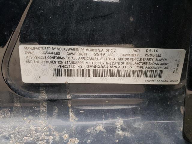 2010 VOLKSWAGEN JETTA S - 3VWKX8AJ0AM680116