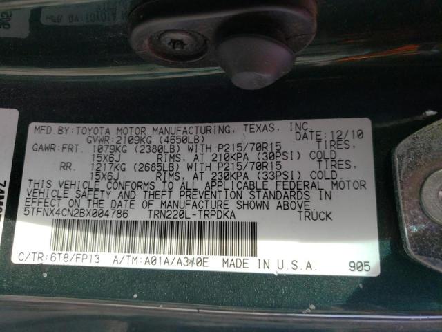 2011 TOYOTA TACOMA - 5TFNX4CN2BX004786