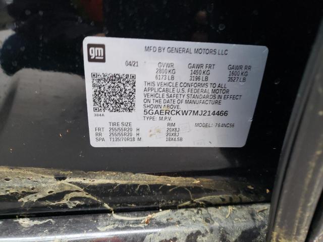 2021 BUICK ENCLAVE PR 5GAERCKW7MJ214466