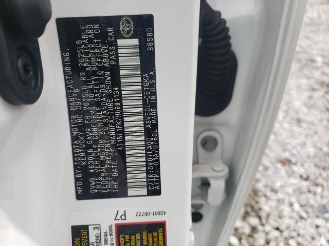 2017 TOYOTA CAMRY LE - 4T1BF1FK7HU681134