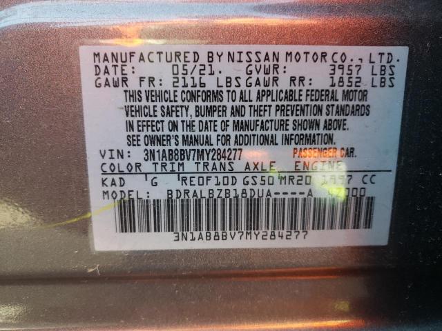 2021 NISSAN SENTRA S - 3N1AB8BV7MY284277