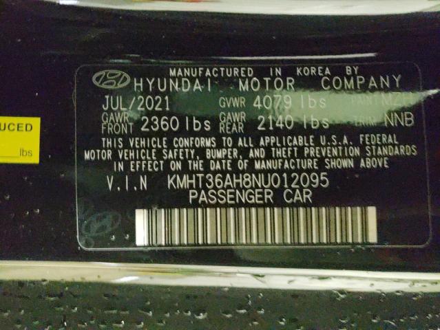 2022 HYUNDAI VELOSTER N KMHT36AH8NU012095