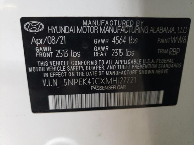 2021 HYUNDAI SONATA N L 5NPEK4JCXMH127721