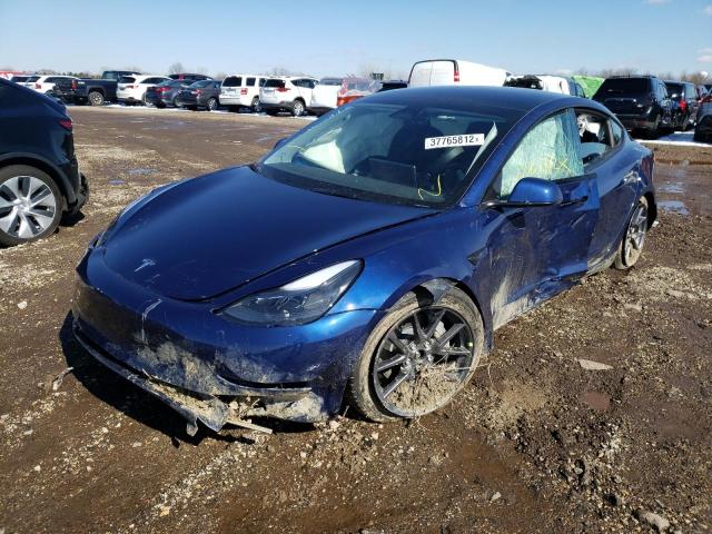 2022 TESLA 3 5YJ3E1EB4NF167212