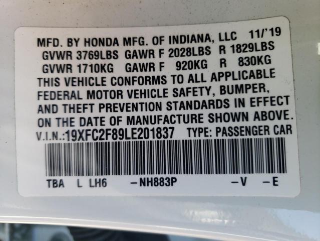 2020 HONDA CIVIC SPOR 19XFC2F89LE201837
