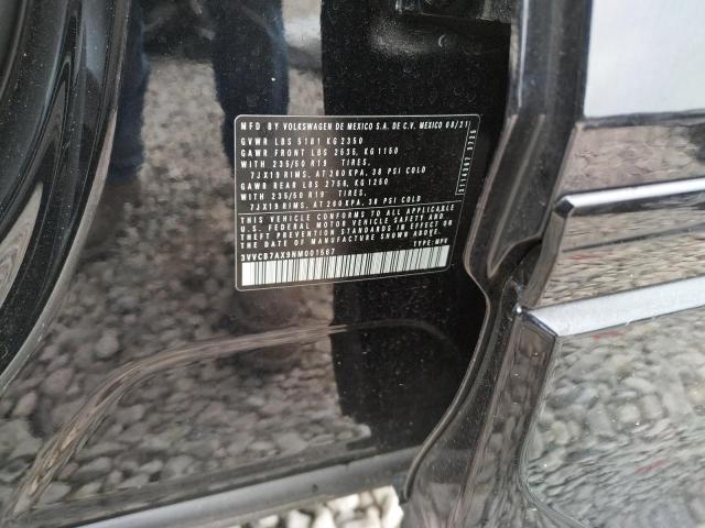 2022 VOLKSWAGEN TIGUAN 3VVCB7AX9NM001567