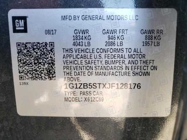 2018 CHEVROLET MALIBU LS 1G1ZB5STXJF128176