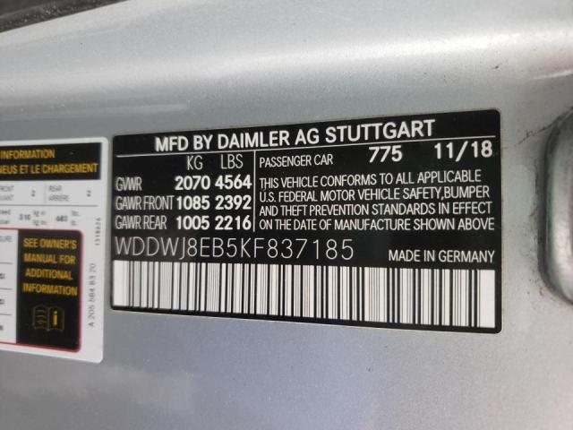 WDDWJ8EB5KF837185 Mercedes-Benz C 300 4Mat 2019. Фото: 9