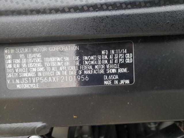 2015 SUZUKI DL650 A JS1VP56AXF2101956