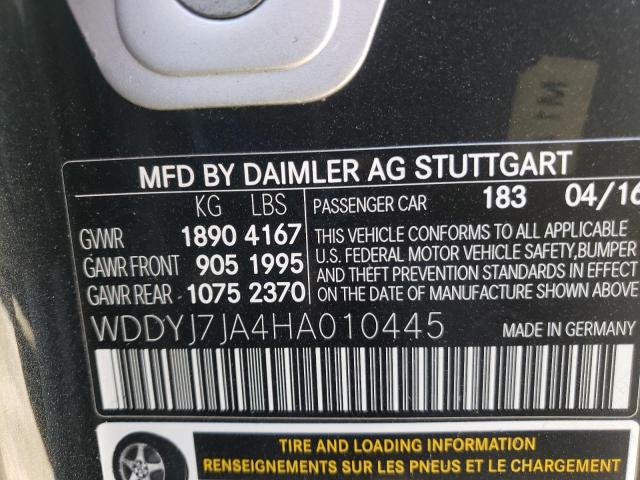 2017 MERCEDES-BENZ AMG GT S WDDYJ7JA4HA010445