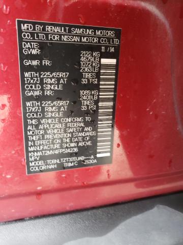 2015 NISSAN ROGUE S KNMAT2MV4FP514236