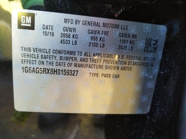 2017 CADILLAC ATS - 1G6AG5RX8H0159327