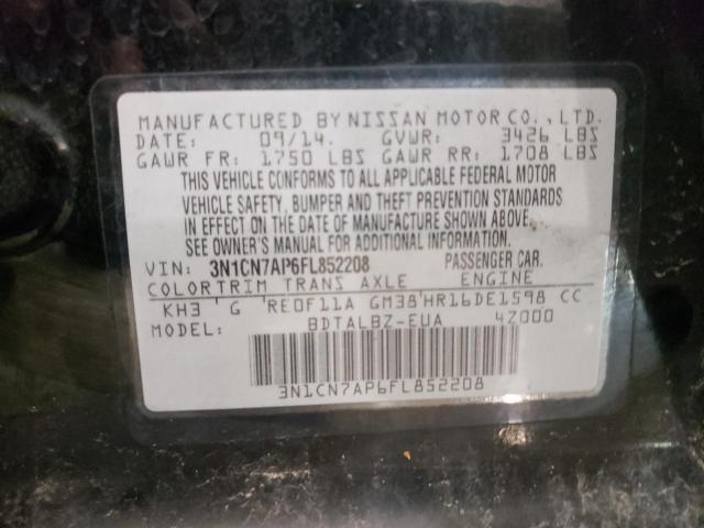 2015 NISSAN VERSA 3N1CN7AP6FL852208